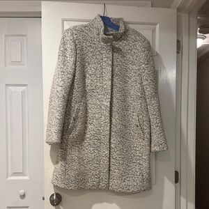 Loft Women's Gray Tweed Coat
